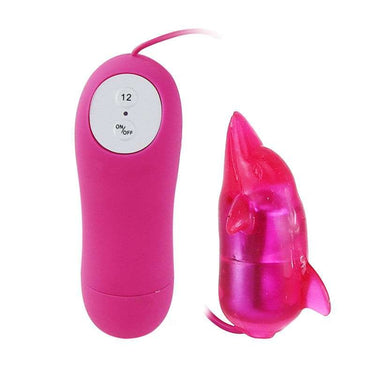 Stimolatore Donna Delfino Rosa con 12 Modalità di Vibrazione